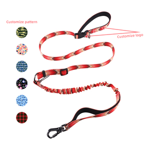 Correas de Seguridad para Perros de Nailon Reflectante Resistente Personalizadas con Cinturón de Seguridad para Automóvil, Doble Asa, Correa para Perros con Manos Libres para Entrenamiento - Product Image 2