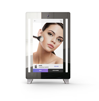 Espejo de Maquillaje Inteligente MIRROH.AI con Pantalla Táctil LED de 21.5 Pulgadas, Diseño Moderno para Salón, Prueba Virtual