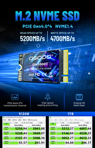 Oscoo M.2ขายดีที่สุด2230 NVMe PCIe SSD 1TB TLC PCIe ไดรฟ์โซลิดสเตตภายใน Gen4สำหรับเดสก์ท็อปใหม่ถึง5200เมกะไบต์/วินาที - Product Image 5