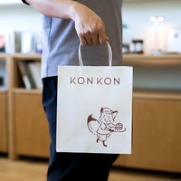 Bolsa de Papel para Regalos de Boda y Eventos, con Logotipo Personalizado de Lujo, Estampado Dorado, para Catering Gourmet, Certificación Ecológica, DDP