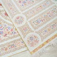 Tapis tissés à la main 122x183cm avec franges de Turquie Tapis oriental en soie pour salon chambre