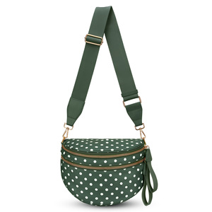 Sac <span class=keywords><strong>de</strong></span> poitrine bandoulière personnalisé pour femme, sac banane en nylon à carreaux, sac messager pour femme - Product Image 4