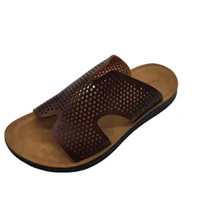 Men's sandals a variety of colors can be customized anti-slip wear-resistant leather material rubber soft sole