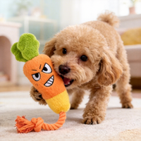 Fournisseur en gros de jouets pour chiens : cordes à mâcher personnalisées avec logo, peluches et jouets couineurs
