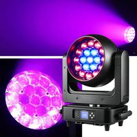 Projecteur LED RGBW 19x25W Aura Zoom Wash Moving Head Beam Wash DMX pour éclairage de scène, discothèque, concert, DJ
