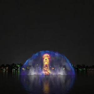 Projecteur laser d'écran d'eau extérieur commercial LISHI, lumières RGB, étanche IP68, garantie 5 ans - Approvisionnement direct usine - Product Image 1