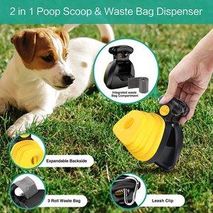 Sostenibile in plastica pieghevole Pet <span class=keywords><strong>Pooper</strong></span> con stile carino raccoglitore di gomma per cacca di cane con borse - Product Image 2