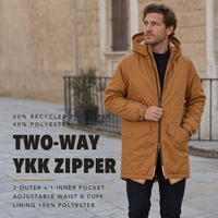 Veste décontractée pour homme, prix d'usine, logo personnalisé brodé, coupe-vent, imperméable, respirante, à capuche, fermeture éclair, pour l'extérieur