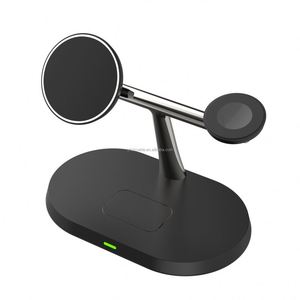 15W 3-in-1 Folding Stand Wireless Charger Type-C with Fast <b>Adapters</b> for Smartphones Smartwatches Earphones - Product Image 4