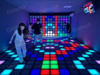 2026 GOOEST Baldosas Interactivas para Piso de 30*30cm, Juegos de Piso LED Activables para Parques Infantiles Interiores