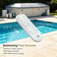 Control Remoto Inalámbrico RF de 12 Teclas JCXK para Cubierta de Piscina, Plástico ABS, OEM, ODM, Suministro de Fábrica Personalizado