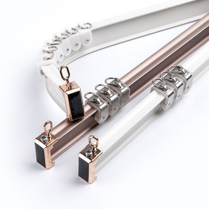 Hot Sale Ceiling Mounted Silent Sliding Aluminium Alloy Bendable Flexible Curtain Track for Home Hotel - Product Image 1