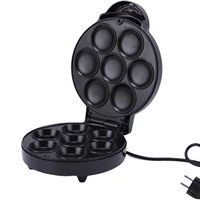 Mini-appareil à gâteaux électrique en aluminium, diamètre 20 cm, revêtement antiadhésif, chauffage double face, thermostat réglable, 1000 W, usage domestique