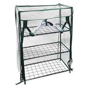 VERTAK-Marco de metal transparente, cubierta de PVC, 3 niveles, <span class=keywords><strong>pequeños</strong></span> <span class=keywords><strong>invernaderos</strong></span> <span class=keywords><strong>para</strong></span> plantas y semillas - Product Image 2