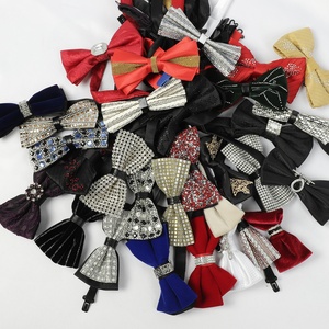 工場から直接出荷、クリスタルバタフライボウタイ大量在庫、複数のスタイルのメンズボウタイ - Product Image 1