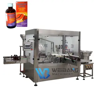 Syrup Filling Line Cough Syrup Oral Liquid Bottle Filling Machine Manufacturing Plant