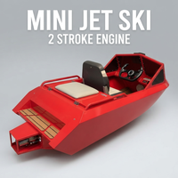 Jet ski personnel à essence personnalisable, moteur 2 temps, mini jet ski, bateau rapide en aluminium, pont en teck EVA
