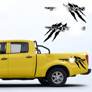 1 Par de Pegatinas Decorativas Todoterreno 4x4 para Camioneta Mitsubishi TRITON, Pegatinas de Vinilo - Product Image 1