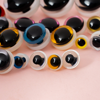 34-40mm yeux clignotants yeux de poupée dos plat jouet de sécurité yeux et nez de chien pour jouets