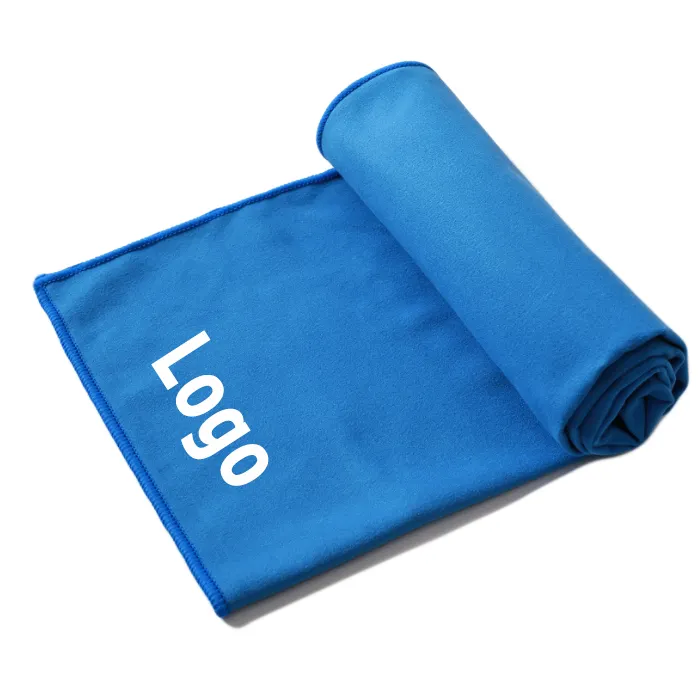 Toalla deportiva de microfibra con logotipo personalizado, toalla suave de secado rápido para viajes y senderismo