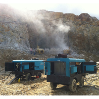 Compresseur d'air diesel portable Kaishan 17 bar pour plate-forme de forage, compresseur d'air haute pression