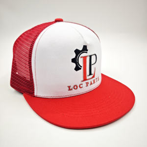 Gorra Snapback de 5 Paneles con Visera Plana, de Rendimiento, con Malla Trasera, de Tela de Lona, con Parche Bordado de Fieltro de Pez Tropical, Unisex, de Fábrica - Product Image 3