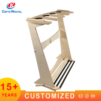 Présentoir sur pied en bois pour magasin de détail, pour planches de paddle, de surf, de skateboard et de surfboard, design moderne, taille personnalisable