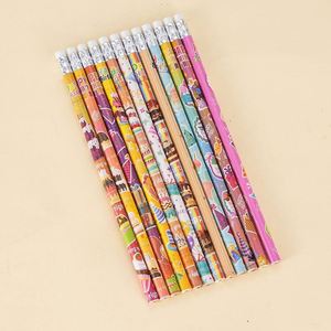 Lápices de Madera Redondos HB al por Mayor con Borradores, Diseños Personalizables con Temática de Cumpleaños para Niños - Product Image 1