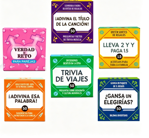 Juego <span class=keywords><strong>de</strong></span> Cartas Bilingüe Español-Inglés - Mazo Personalizado Premium para Reuniones Familiares y Entretenimiento Posterior a la Cena - Product Image 2