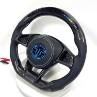 Volant en fibre de carbone pour Mercedes Benz W205 W212 W213 W246 C43 C63 E63 S65 W463 W222 C180 C200 C250 C300
