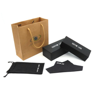 Étui à lunettes rectangulaire fait main Xiongda en cuir PU, étui à lunettes de soleil pliable, boîte de rangement magnétique pour lunettes, ensemble d'emballage en papier