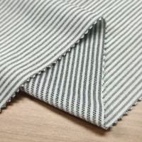 80% Polyester15 % Hilo calefactor 5% Spandex Stretch Brshed Stripe Fleece Knit Fabric para prendas de vestir