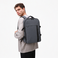 Sac à dos pour ordinateur portable pour les trajets quotidiens, sac à dos multifonctionnel extensible, sac de voyage imperméable et durable pour hommes, logo personnalisé