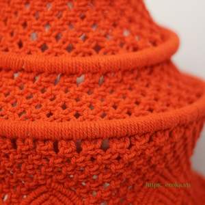 Accesorios de lámpara colgante de decoración para el hogar bohemio personalizado grande, candelabro de plumas rojas, colgante de nube, trama de algodón tejido transpirable de Vietnam - Product Image 2