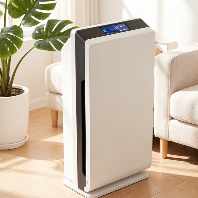 Household air Purifier with air Quality Display