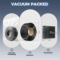 Filamen PETG Hitam 1.75mm 1kg (2.2lb) |   Isi Ulang Gulungan Tali yang Dapat Digunakan Kembali |   Akurasi 0,03mm |   Printer Bambu Lab/Elegoo/Anycubic