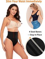 String gainant amincissant sans couture à taille haute avec soutien en forme d'arête de poisson pour un effet ventre plat et rehaussement des hanches, idéal pour les mariages, les soirées et les robes de cérémonie, avec effet sculptant discret