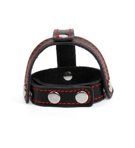 Cincin <span class=keywords><strong>Penis</strong></span> Kulit SM untuk Pria, Cincin <span class=keywords><strong>Penis</strong></span> yang Dapat Disesuaikan, Tali Pengikat JJ, Pemisah Skrotum, Cincin <span class=keywords><strong>Penis</strong></span> - Product Image 4