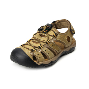 Sandalias Planas <span class=keywords><strong>de</strong></span> Verano 2026, para <span class=keywords><strong>Senderismo</strong></span>, Deportes al Aire Libre, Playa, Punta Cerrada, Transpirables, Antideslizantes, con Cierre <span class=keywords><strong>de</strong></span> Velcro para <span class=keywords><strong>Hombre</strong></span> - Product Image 5