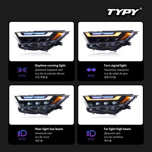 Feux de voiture TYPY pour Toyota RAV4, phare 2020-2024, projecteur LED, feux de jour, accessoires automobiles - Product Image 2