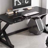 Bureau d'ordinateur moderne et minimaliste pour e-sport, en verre trempé, modèle 031, fabriqué en Chine continentale, mobilier de bureau