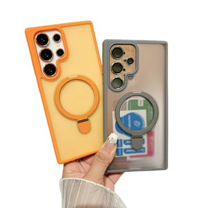 เคสแม่เหล็กติดโทรศัพท์แบบมีขาตั้ง สำหรับ Samsung Galaxy S26 Ultra S25 สัมผัสนุ่ม ป้องกันแรงกระแทก คุณภาพสูง ขายส่ง ราคาพิเศษ - Product Image 1