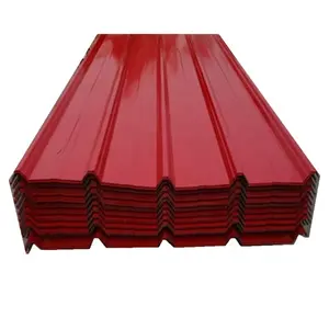 China supplier PPGI Corrugated Profiled Color Steel Roof Sheet Trapezoidal Prepainted Metal Roofing Sheet