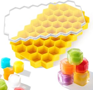 Hot Selling Easy-Release Honeycomb Silicone Ice Tray Mold Ice Cube Mold for Wine Whiskey Small Ice Makers in Freezers - Product Image 4