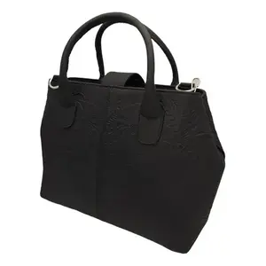 Maletín de Cuero Vacuno Negro Fana Marbella, Bolso Clásico de Negocios para Hombre, Cierre de Solapa Resistente - Product Image 4