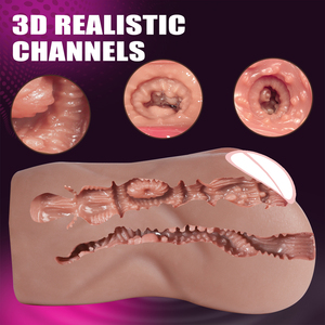 Juguete de masturbación de entrenamiento de pene marrón de 1,9 lb, Juguetes sexuales de bolsillo privado femenino realista para hombres Boneca De Sexo - Product Image 3
