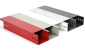 Goulotte de câblage industrielle robuste en acier inoxydable 304, résistante à la corrosion, à fond plein, pour applications électriques de construction - Product Image 5