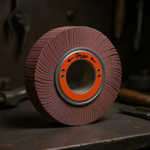 Disque abrasif à lamelles en tissu corindon 165x30x54 mm grain 320 avec trou - Product Image 3