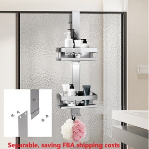 Nessun trapano da parete per bagno adesivo da doccia in acciaio inox cesto da doccia ripiano da bagno appeso scaffale da doccia - Product Image 5