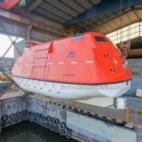 Vollständig geschlossenes Tanker-Rettungsboot aus Fiberglas für Katastrophen und Marine-Einsätze zum Verkauf